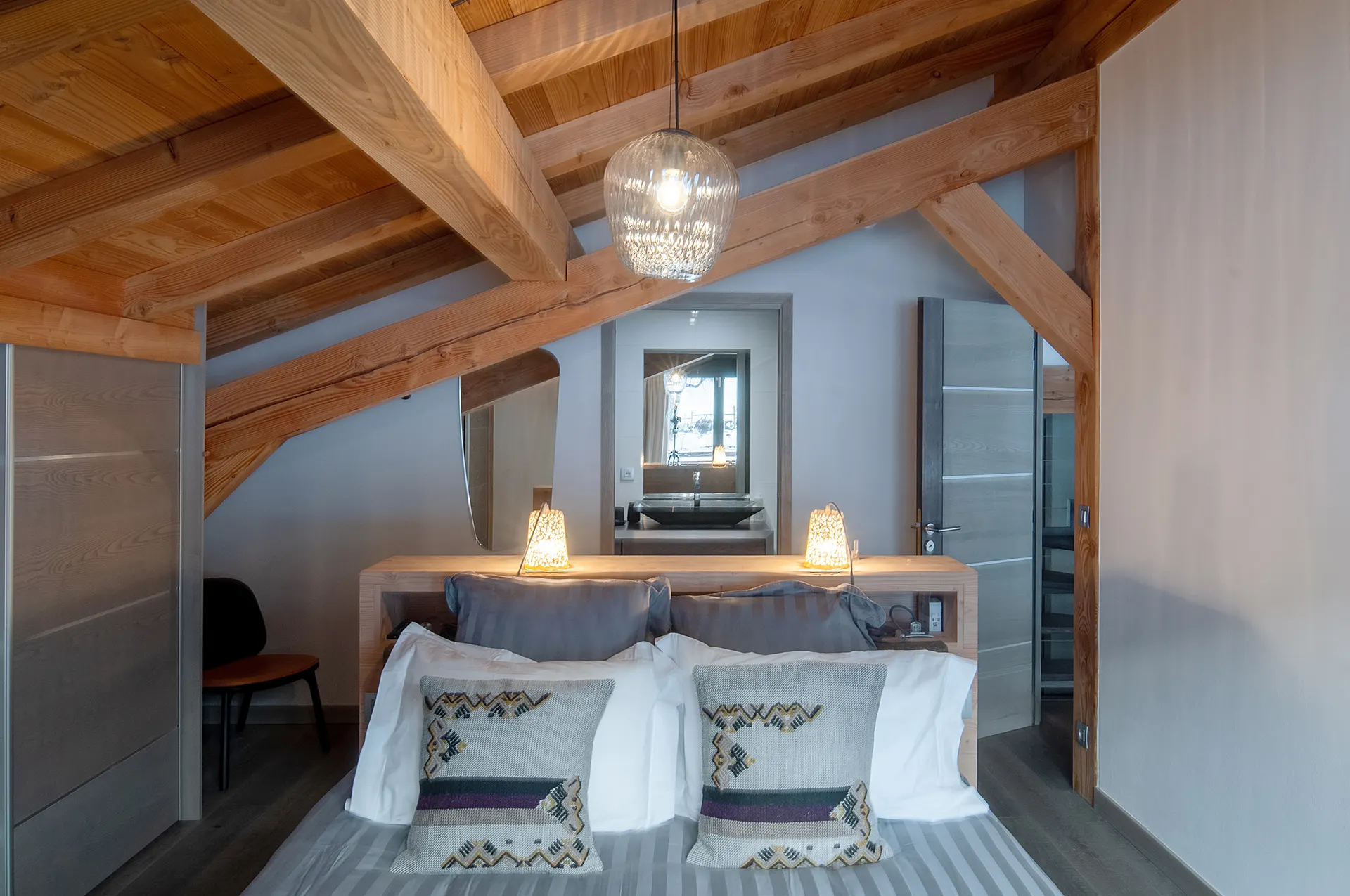 Chambre de chalet de luxe